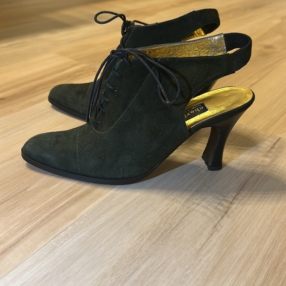 Vintage Charles David lace-up heels - Picture 2 of 3